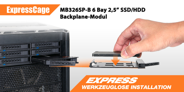Icy Dock Mb326sp-b Express Cage 6 2.5/" Cage
